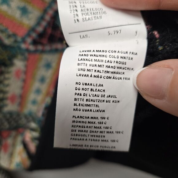 AldoMartins Anthropologie Teodora Abstract Pullover Sweater sz XS Artsy Tribal - Picture 10 of 11